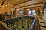 Foosball in the game room